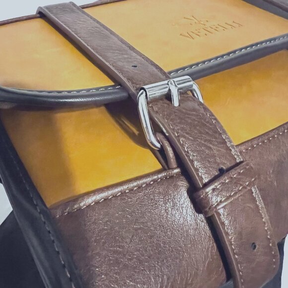 Vetelli Men's (Unisex) Hanging Travel Toiletry Bag-NWOT-Brown/Camel-Storage Bag - Picture 7 of 16